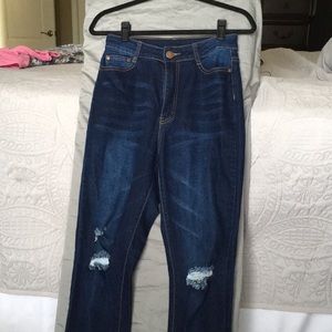 High-waisted Jeans